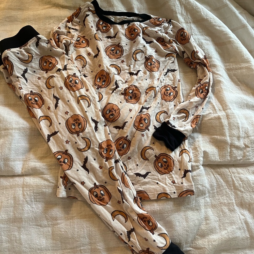 Pumpkin Print Kids Pajamas